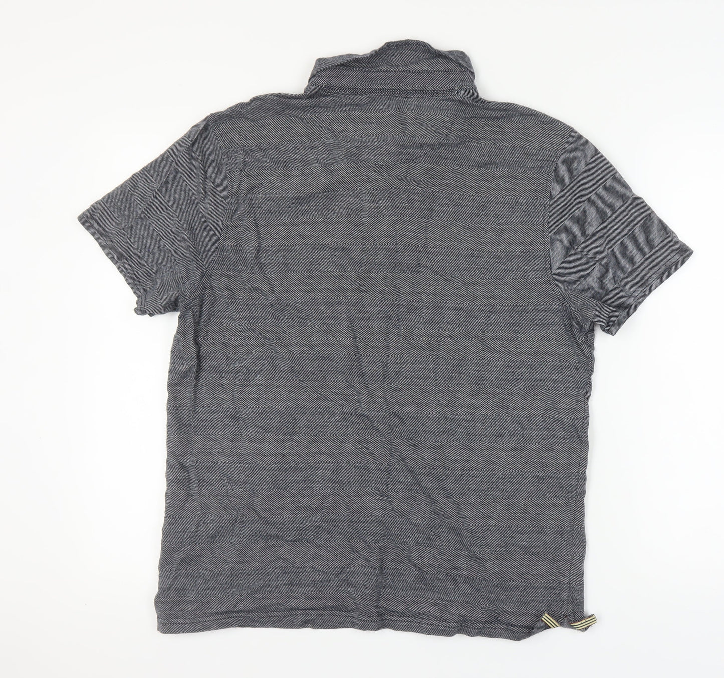 Hammond & Co Men's Grey Polo L Cotton Short Sleeve