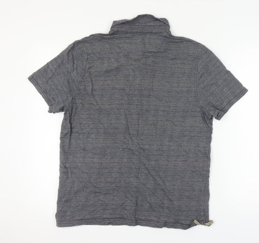 Hammond & Co Men's Grey Polo L Cotton Short Sleeve