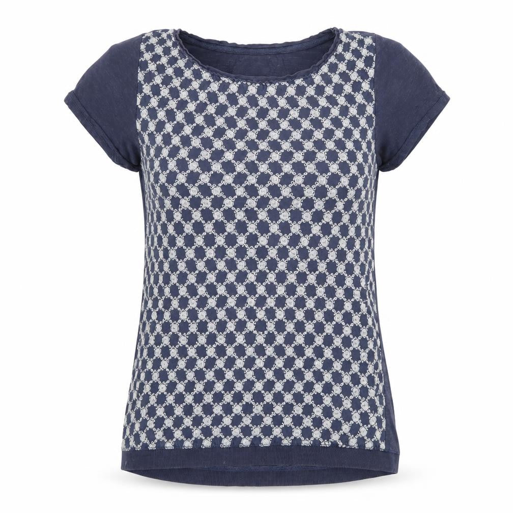 Womens UK Size 6 Fatface Blue Basic T-Shirt