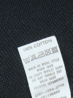 Casual Club Men's Black Colourblock Polo Shirt L