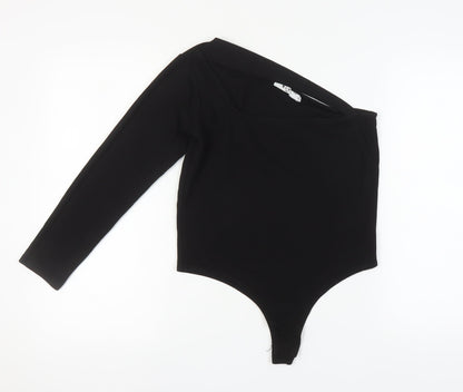 NA-KD Women's Black One Shoulder Bodysuit XL