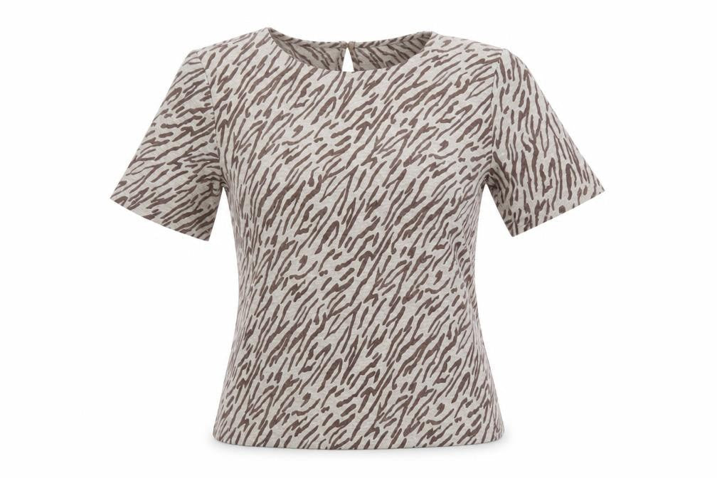 Womens UK Size S La Redoute Beige Basic Blouse