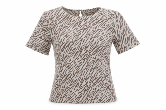 Womens UK Size S La Redoute Beige Basic Blouse