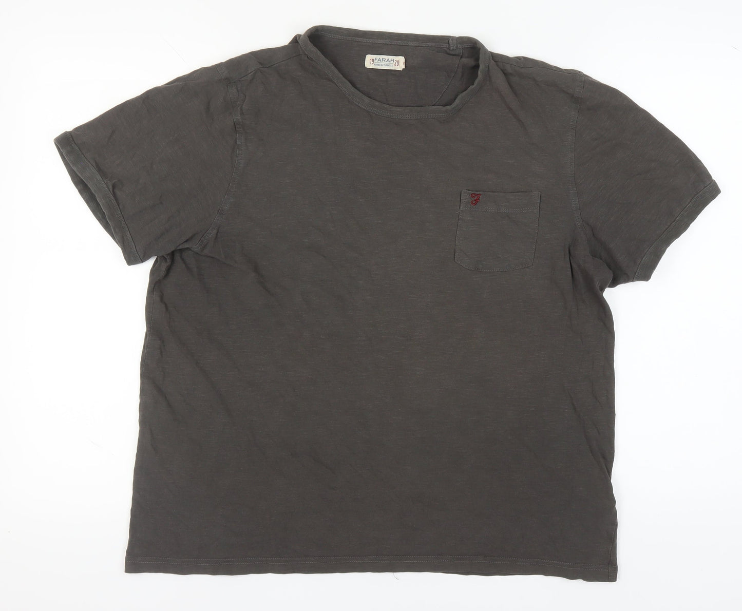 Mens UK Size L Farah Grey  T-Shirt