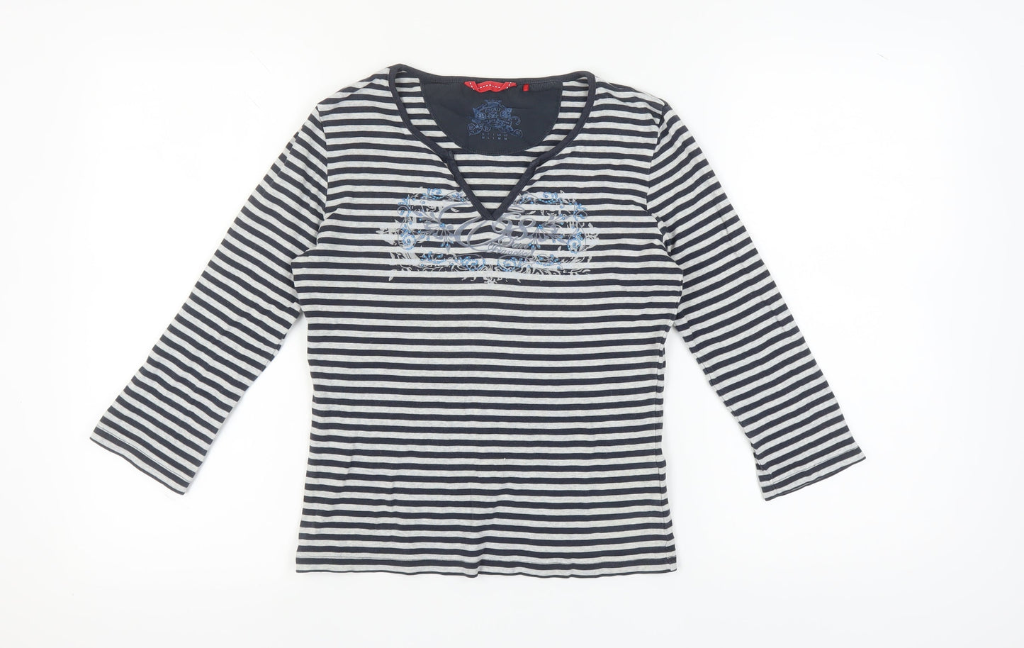 Womens UK Size M Esprit Black Basic T-Shirt