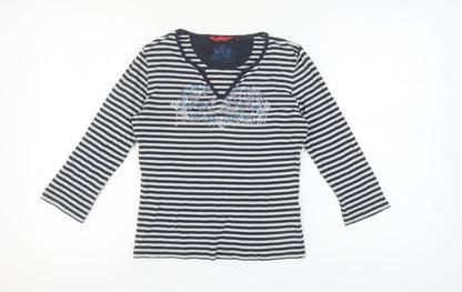 Womens UK Size M Esprit Black Basic T-Shirt