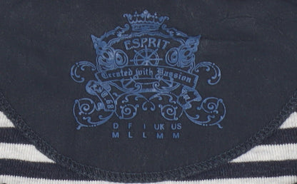 Womens UK Size M Esprit Black Basic T-Shirt