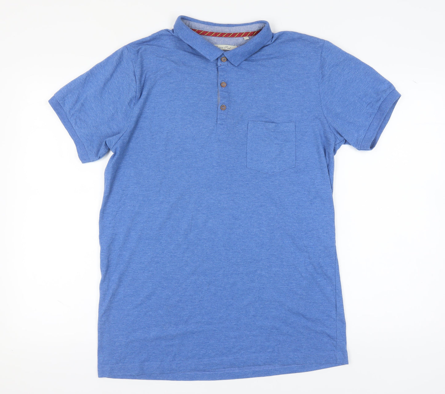 Brave Soul Men's Blue XL Polo Shirt Short Sleeve