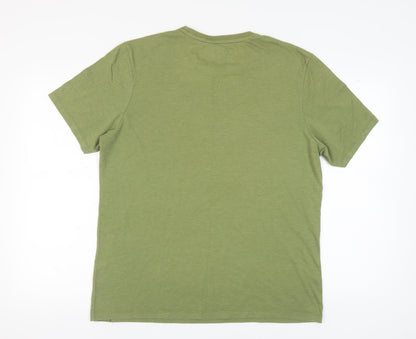 Unisex Adults UK Size XL Marvel Green Basic T-Shirt