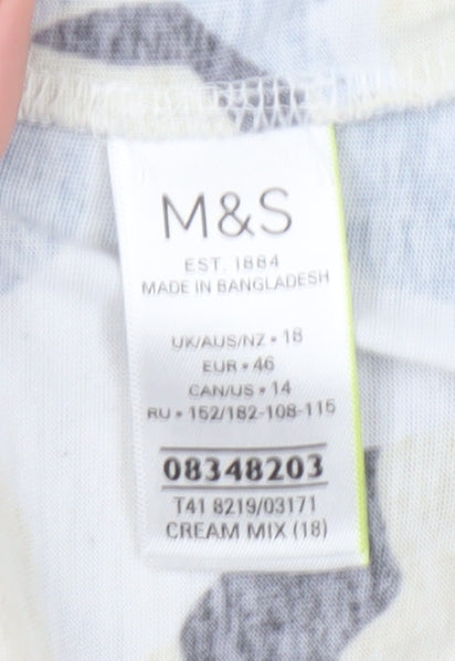 Womens UK Size 18 Marks and Spencer Multicoloured  T-Shirt