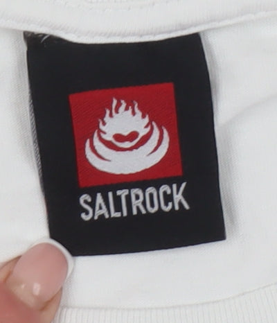 Unisex Adults UK Size 2XL Saltrock White Basic T-Shirt