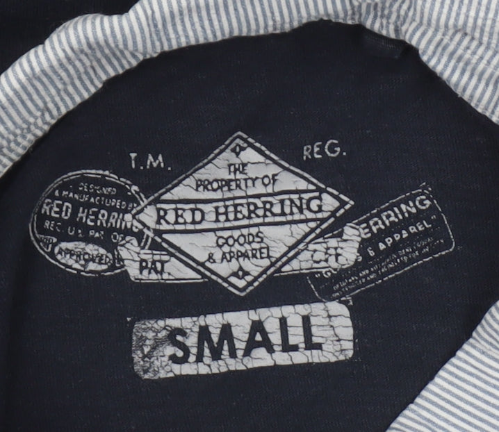 Red Herring Men's Black Polo Shirt Small