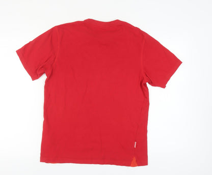 Slazenger Red Men's S Crew Neck Cotton T-Shirt