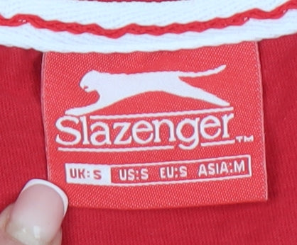 Slazenger Red Men's S Crew Neck Cotton T-Shirt