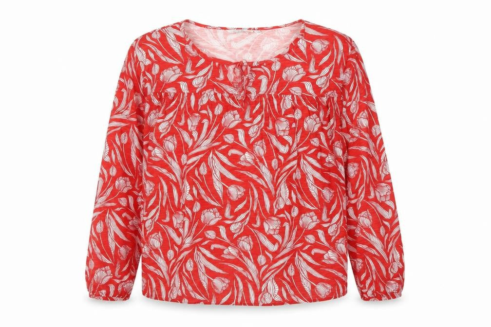 Womens UK Size L ISLE Red  Blouse