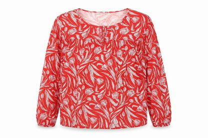 Womens UK Size L ISLE Red  Blouse