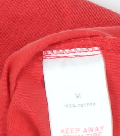 Sport Relief Men's Red Graphic Long Sleeve T-Shirt M