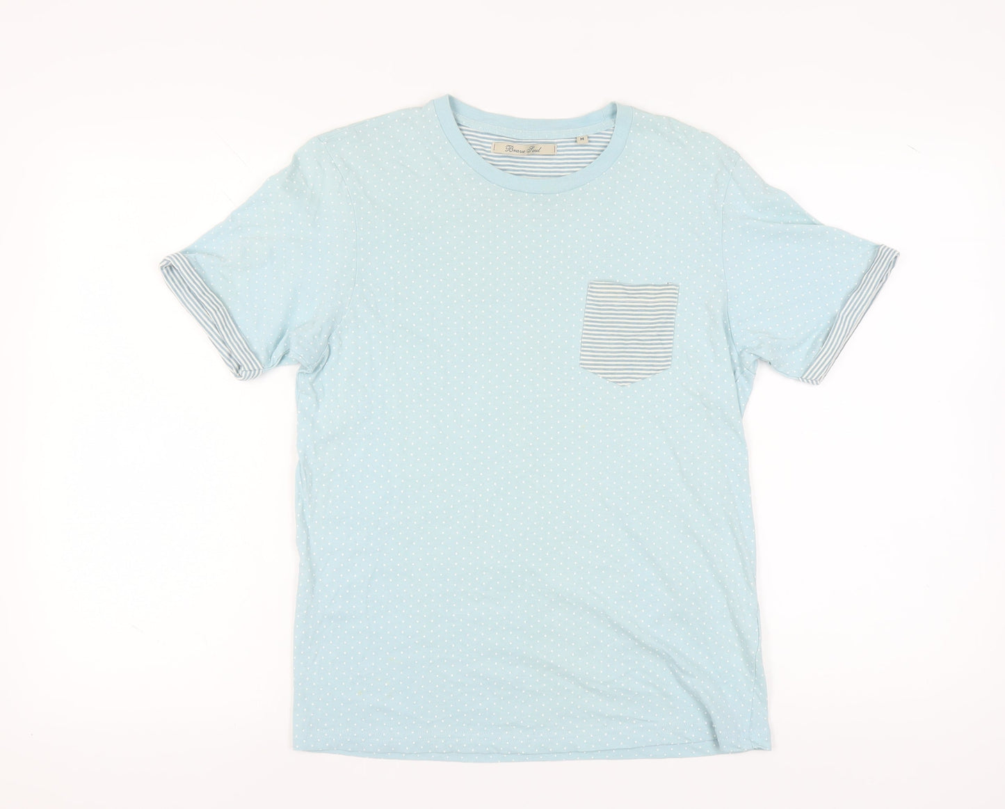 Mens UK Size M Brave Soul Blue  T-Shirt