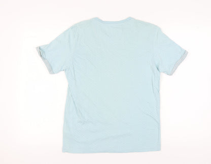 Mens UK Size M Brave Soul Blue  T-Shirt