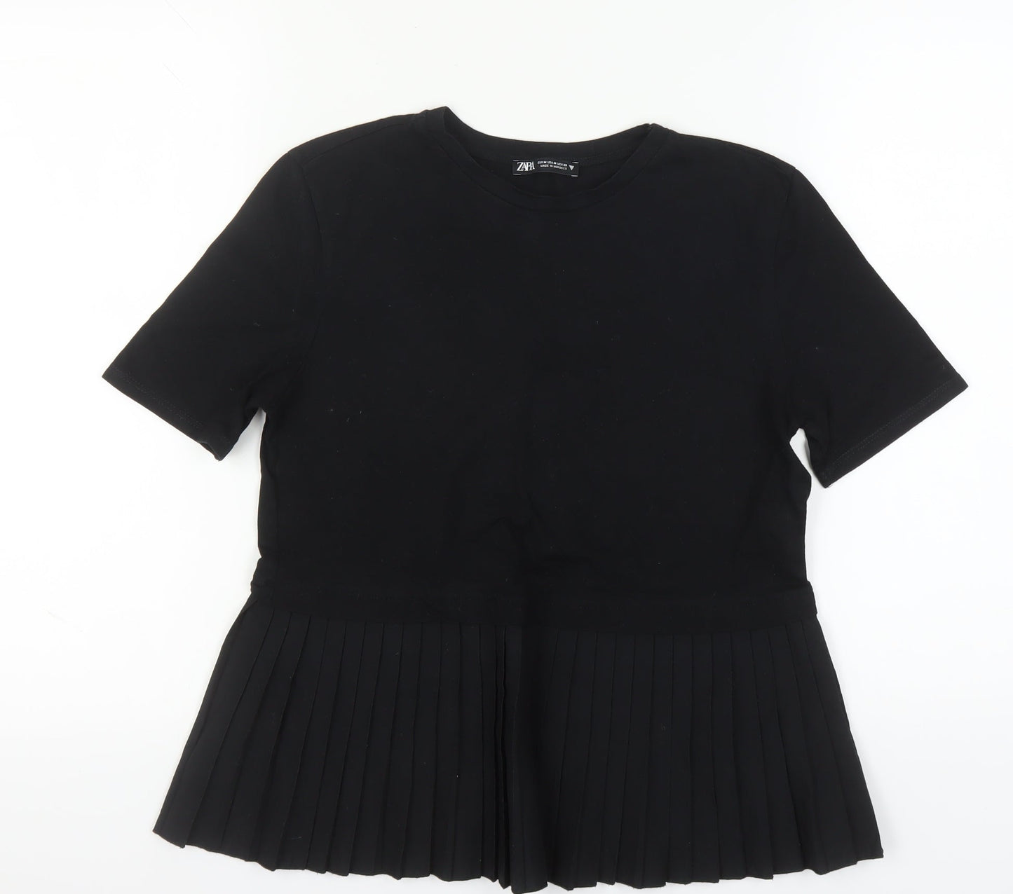 Womens UK Size M Zara Black  T-Shirt