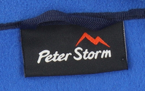 Peter Storm Boys Blue Fleece Jacket, Size 13, Full Zip
