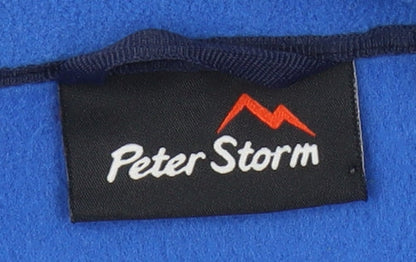 Peter Storm Boys Blue Fleece Jacket, Size 13, Full Zip