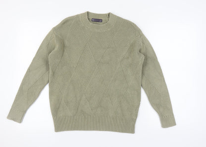 Marks and Spencer Men's Green S Pullover Jumper