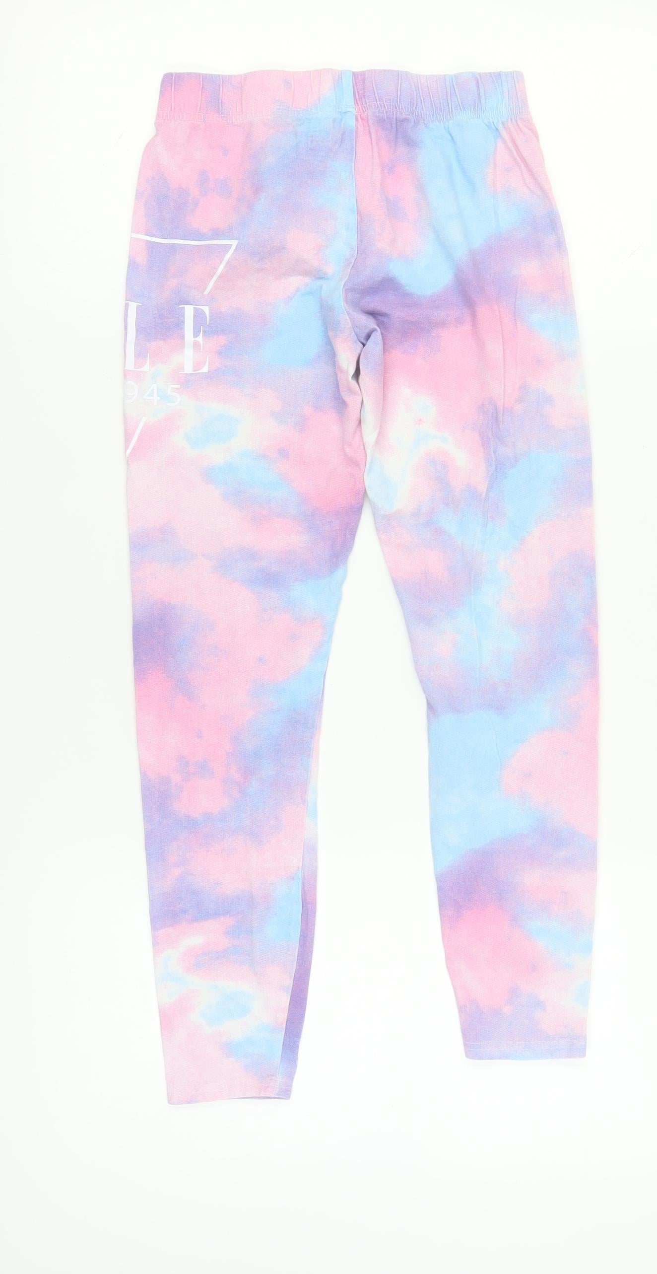 Elle Girls Multicoloured Tie Dye Ankle Leggings 14-15 Years
