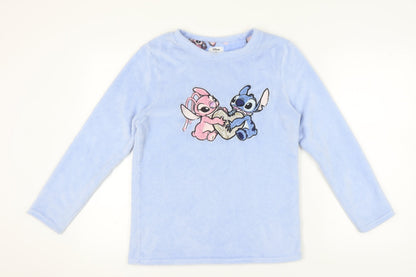 Disney Women’s Blue Stitch Pyjama Top, Size 10-12
