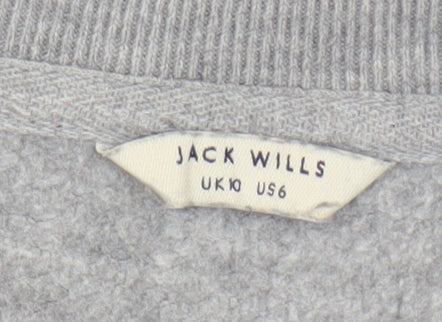 Womens UK Size 10 Jack Wills Grey Pullover Sweatshirt