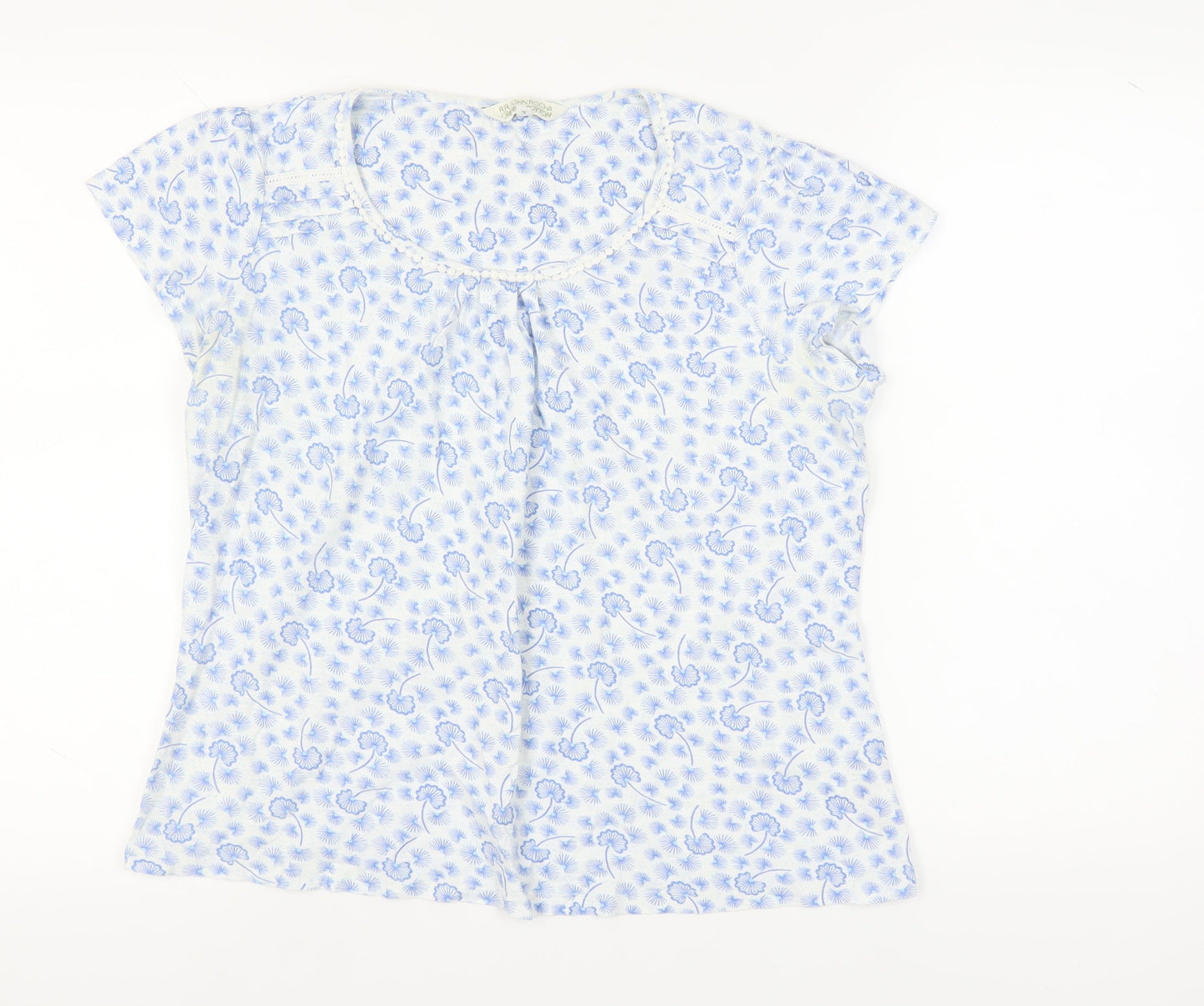 Womens UK Size 14 RJR John Rocha Blue Basic T-Shirt