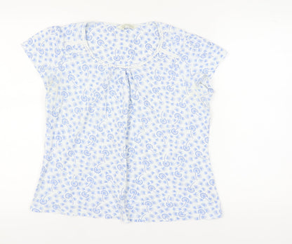 Womens UK Size 14 RJR John Rocha Blue Basic T-Shirt