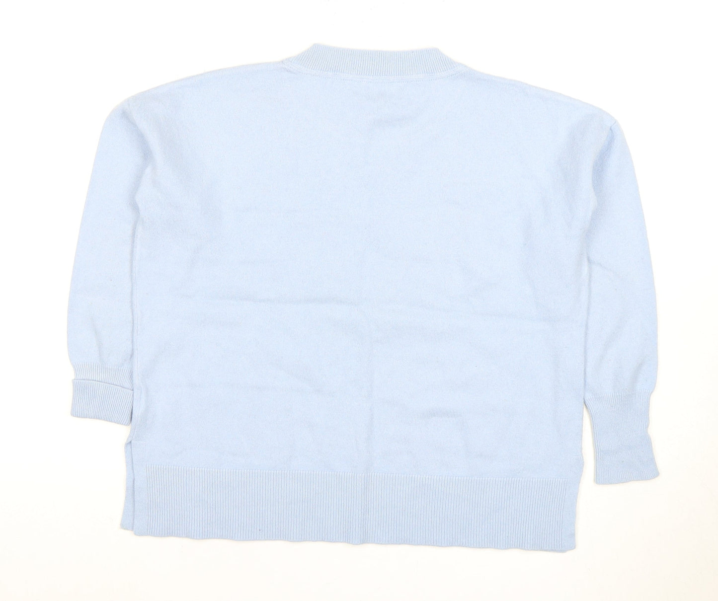 Womens UK Size 12 PURE Collection Blue Pullover Jumper
