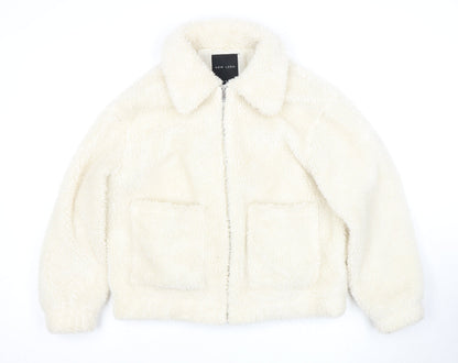 Womens UK Size 10 New Look White Puffer Jacket