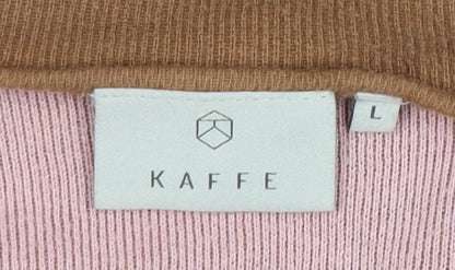 Kaffe Women's Brown Cardigan Jumper Size L
