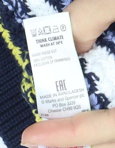 Womens UK Size XL Marks and Spencer Blue Pullover Jumper