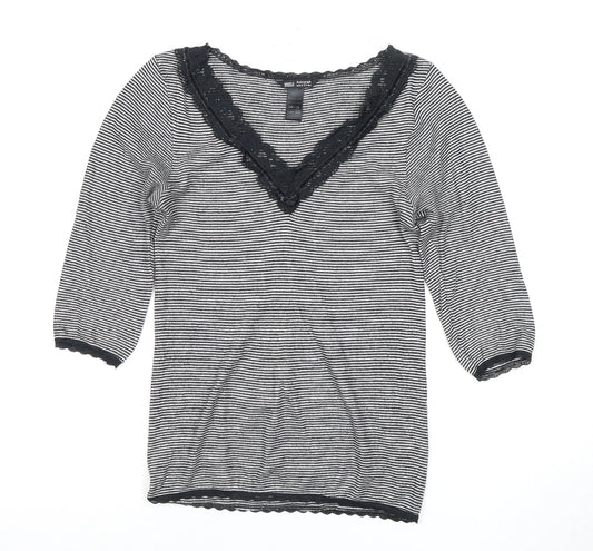 Womens UK Size 12 Marks and Spencer Black  T-Shirt