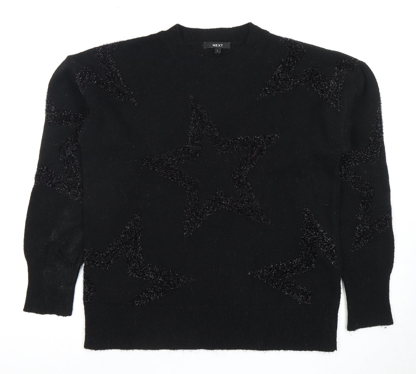 Womens UK Size S NEXT Black Pullover Jumper