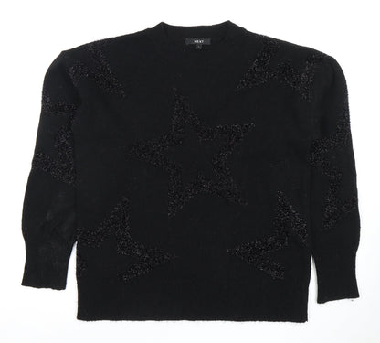 Womens UK Size S NEXT Black Pullover Jumper