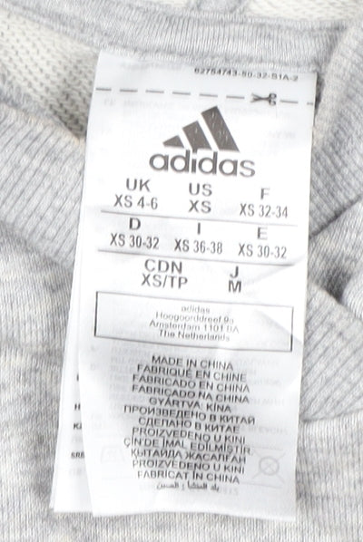 Adidas Women's Grey Pullover Hoodie Size XS