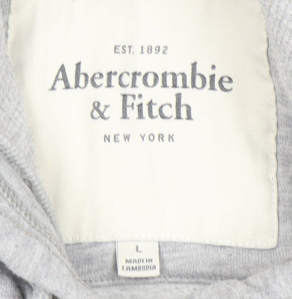 Abercrombie & Fitch Women's Grey Pullover Hoodie L