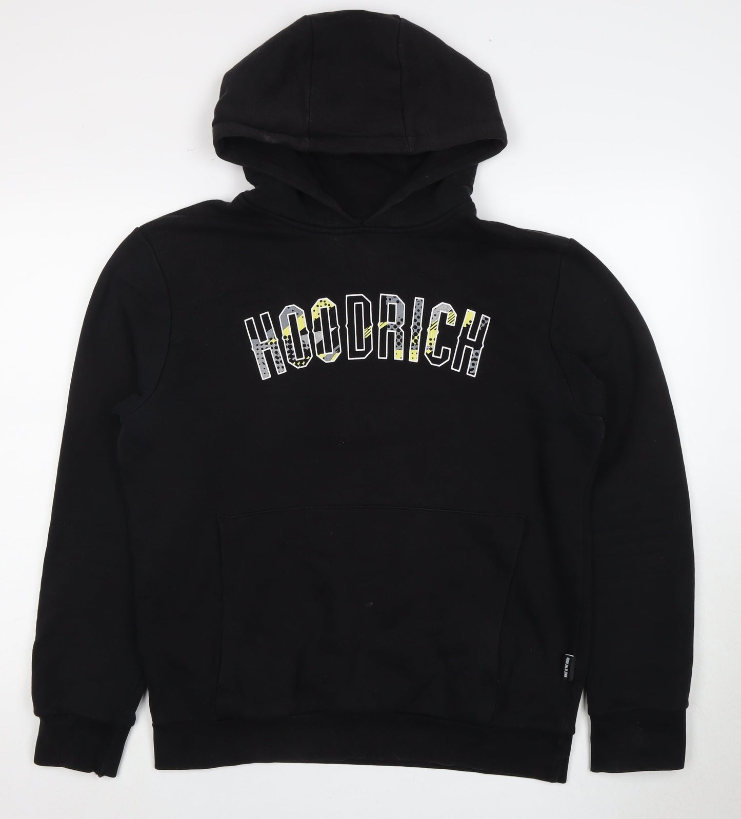 Mens UK Size L HOODRICH Black Pullover Hoodie