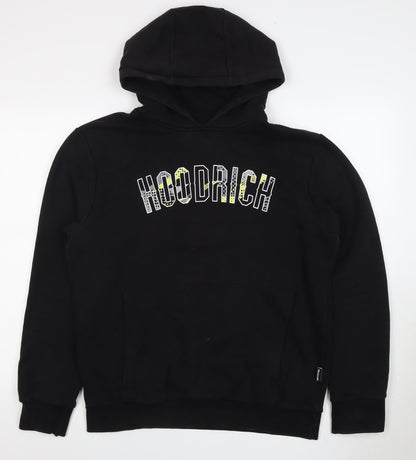 Mens UK Size L HOODRICH Black Pullover Hoodie