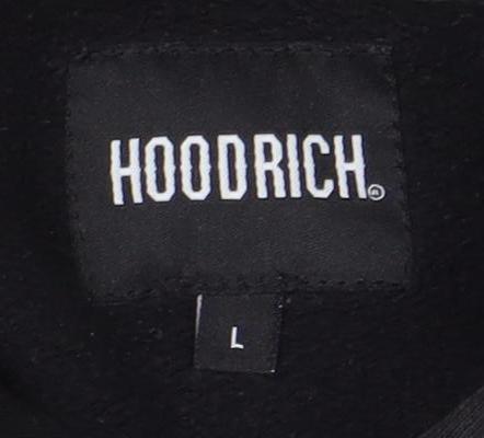 Mens UK Size L HOODRICH Black Pullover Hoodie