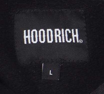 Mens UK Size L HOODRICH Black Pullover Hoodie