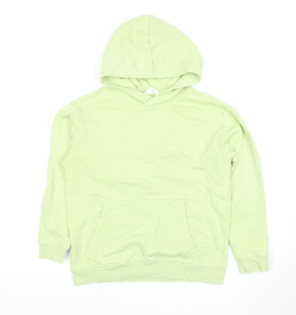 H&M Boys Green Pullover Hoodie 9-10 Years, Hooded