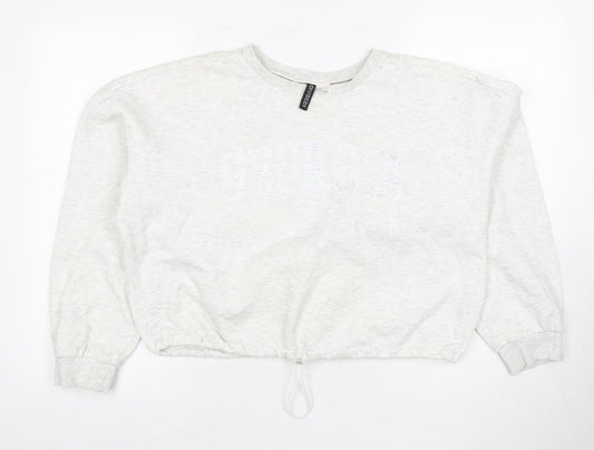 H&M Women's Ivory L Sweatshirt Pullover, New With Tags