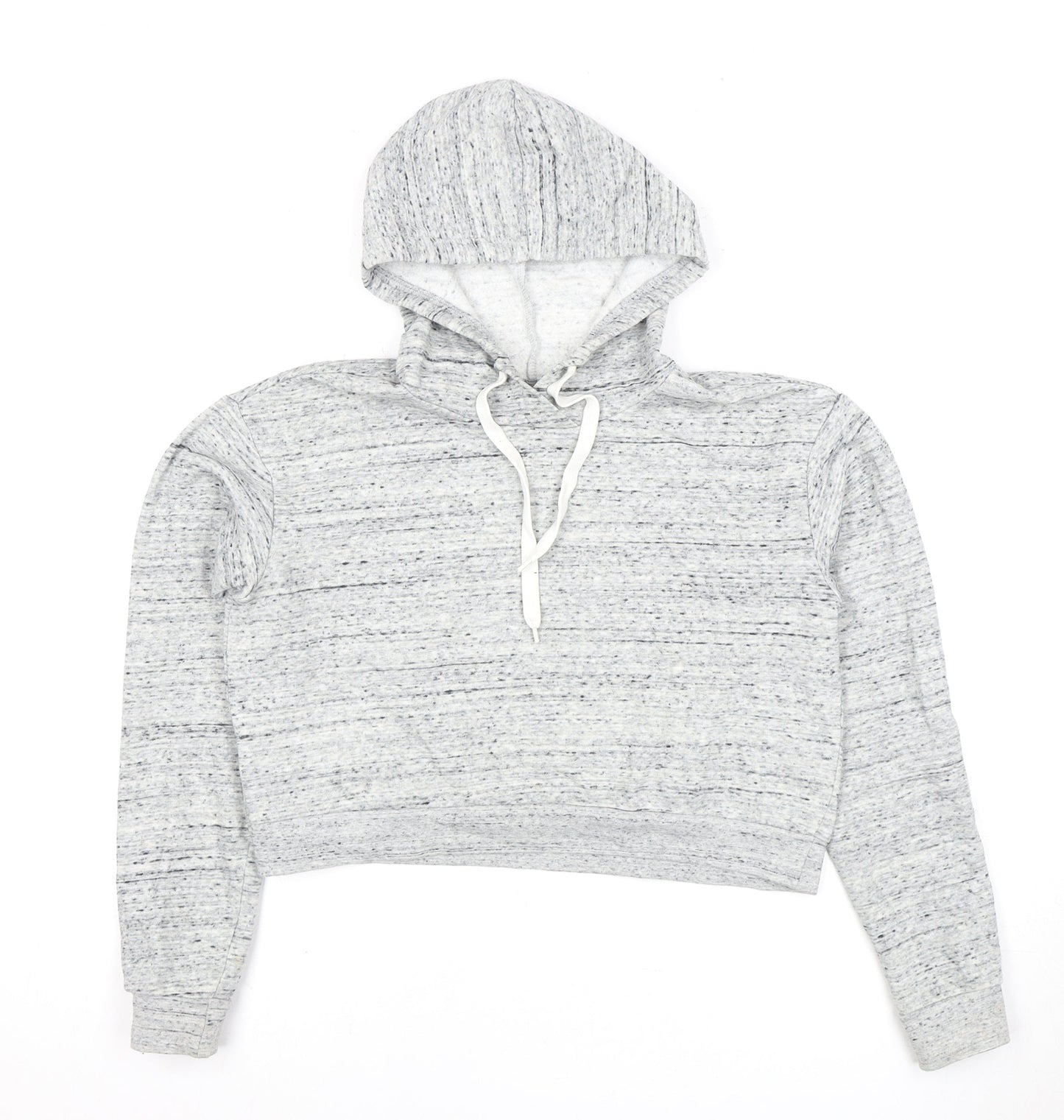 H&M Women's Grey Hoodie, Size 12, Comfortable Pullover