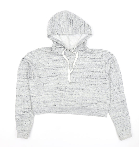 H&M Women's Grey Hoodie, Size 12, Comfortable Pullover