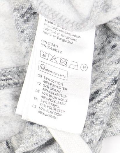 H&M Women's Grey Hoodie, Size 12, Comfortable Pullover